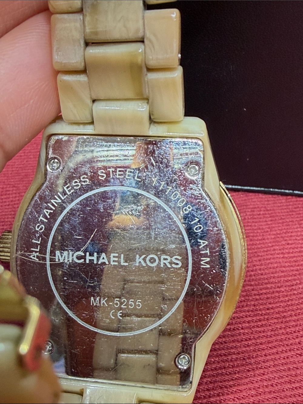 Michael Kors Gold Tone Crystal Bezel Bracelet Watch - Picture 7 of 7